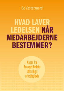 I "Hvad laver ledelsen, når medarbejderne bestemmer?" beskriver Bo Vestergaard i 7 cases, hvordan ledelsesretten bruges på en af Europas bedste arbejdspladser, der ligger i Danmark. Bo Vestergaard har skrevet en praktisk bog om mindre hierarki i ledelse og mere fair medarbejderinddragelse